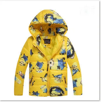 Down cotton Boys Jacket Boy Coats Baby clothes Winter striped Christmas jackets Girls coat