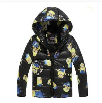 Down cotton Boys Jacket Boy Coats Baby clothes Winter striped Christmas jackets Girls coat