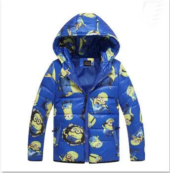 Down cotton Boys Jacket Boy Coats Baby clothes Winter striped Christmas jackets Girls coat