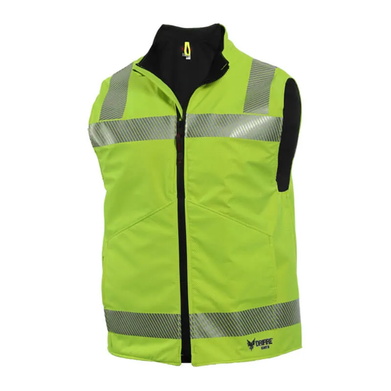 DRIFIRE Hi-Vis FR Fleece Lined Vest Class 2 DF2-CM-G2VC2-HY-_ _