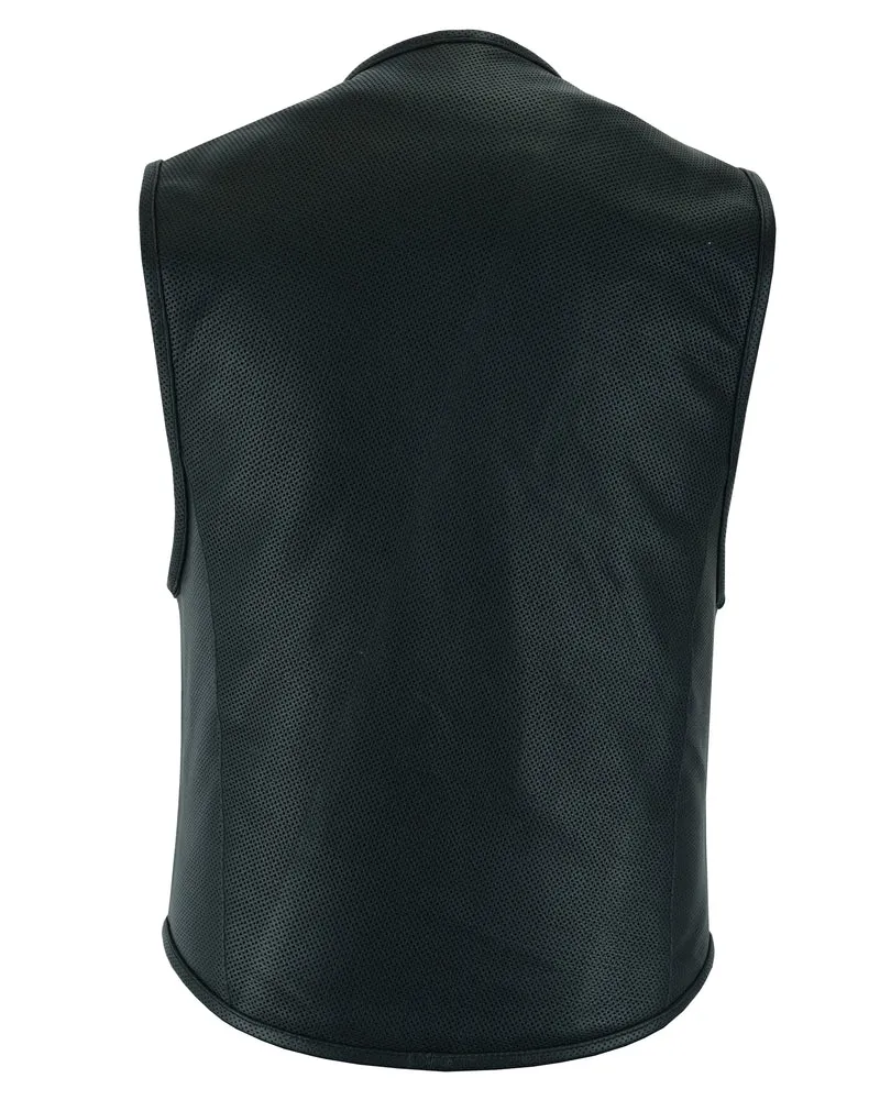 DS Men's Updated Perforated SWAT Team Style Vest - Black