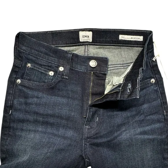 Edwin Pixie 9&quot; Mid Rise Skinny Jeans Womens Size 24 Legend NWT Anthropologie