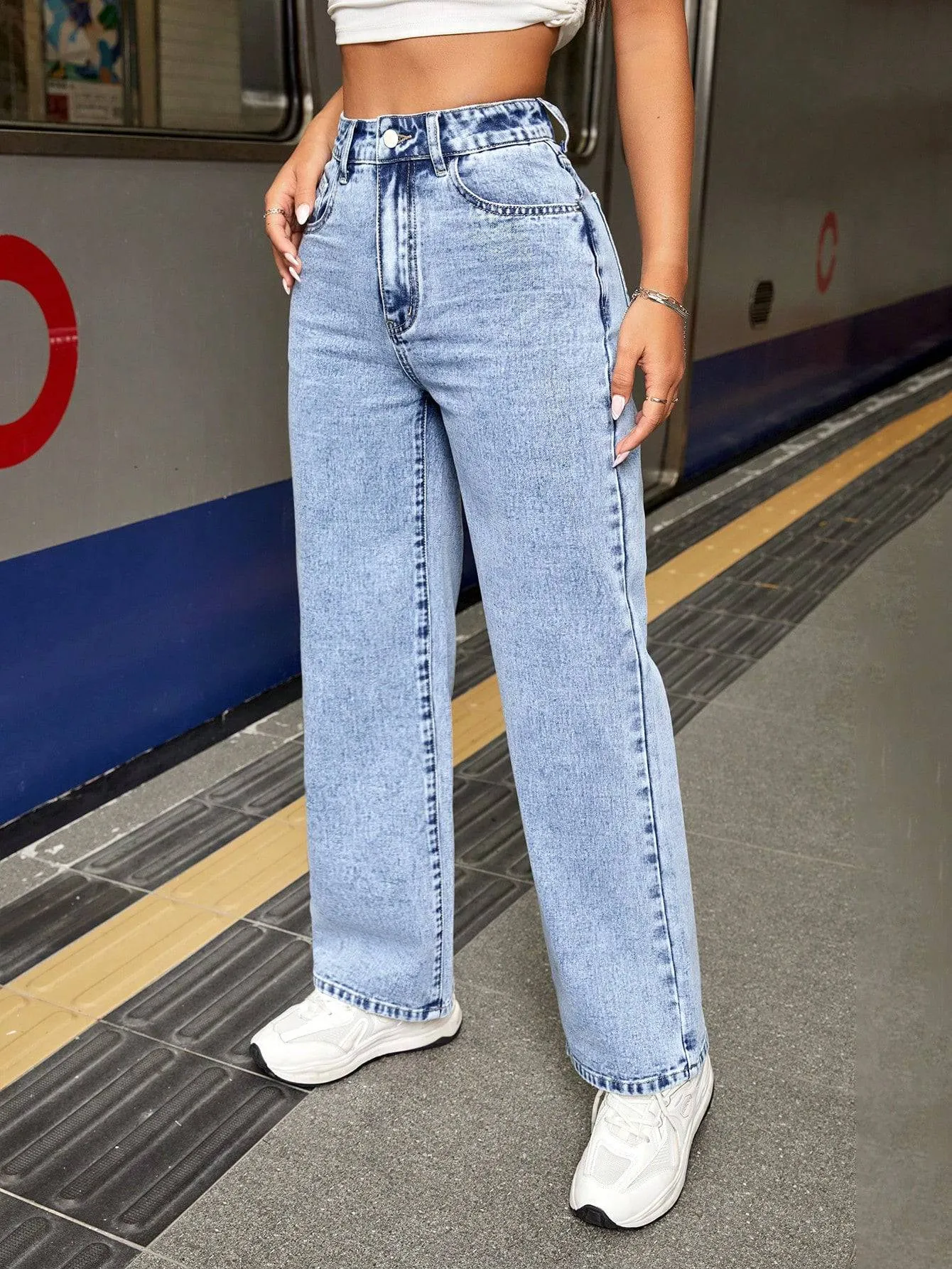 Effortless Edge High Rise Stretch Jeans