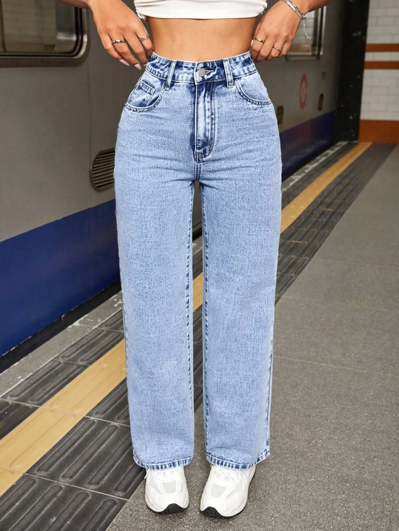 Effortless Edge High Rise Stretch Jeans