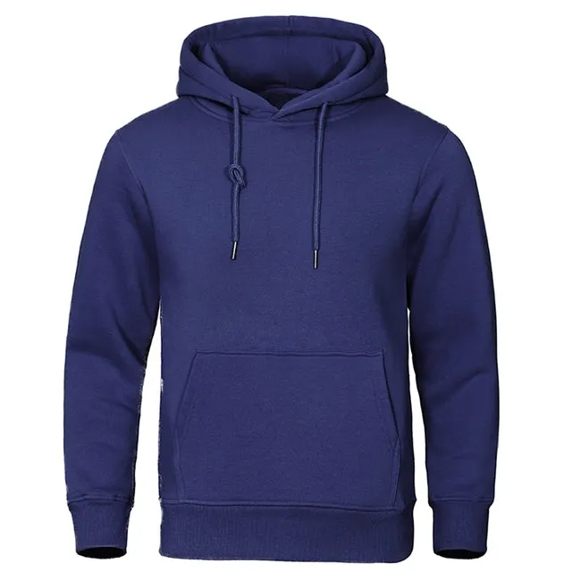 Einfarbiger gemütlicher Kapuzenpulli für Männer