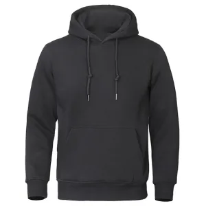 Einfarbiger gemütlicher Kapuzenpulli für Männer