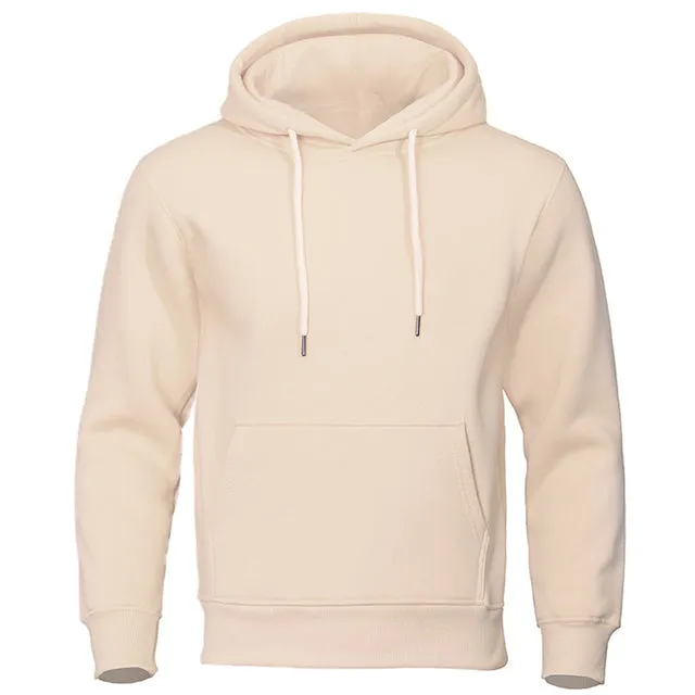 Einfarbiger gemütlicher Kapuzenpulli für Männer