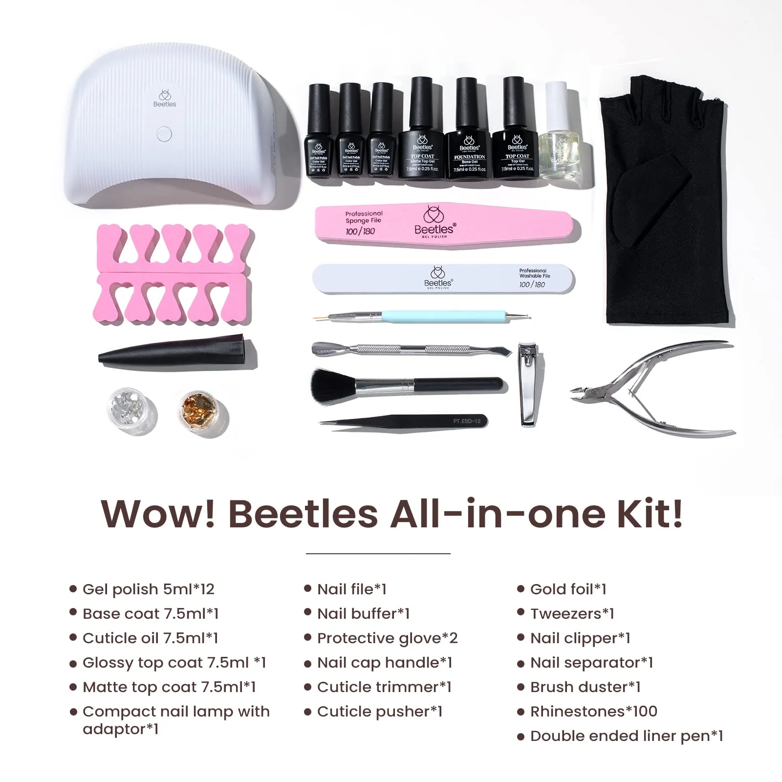 Embrace Diversity Nail Art Kit: Complete Manicure Set with Gels, Tools, Accessories, Care and Design Essentials