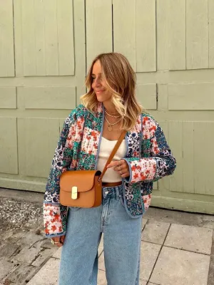 Emmy | Weich karierte Vintage-Jacke