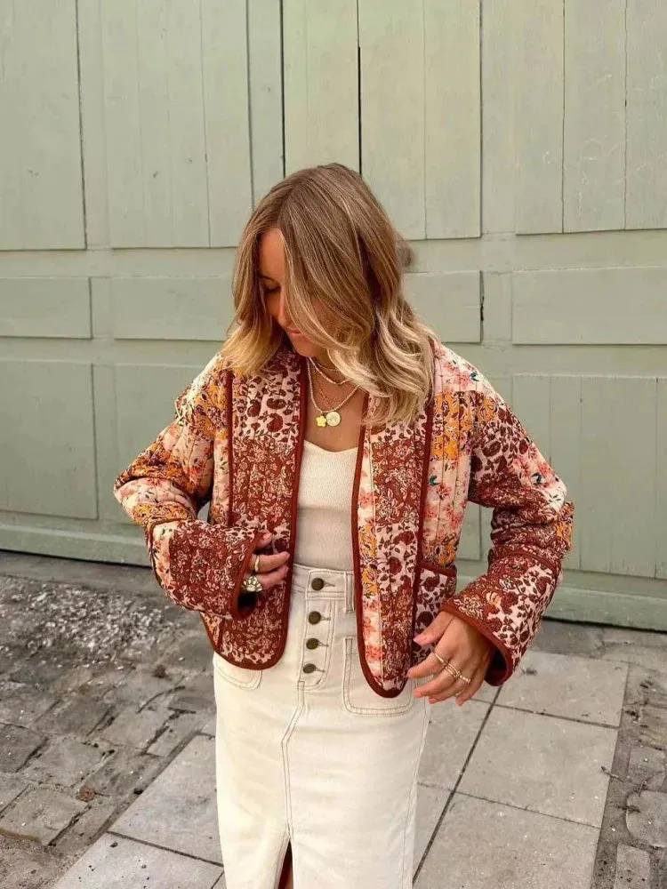 Emmy | Weich karierte Vintage-Jacke