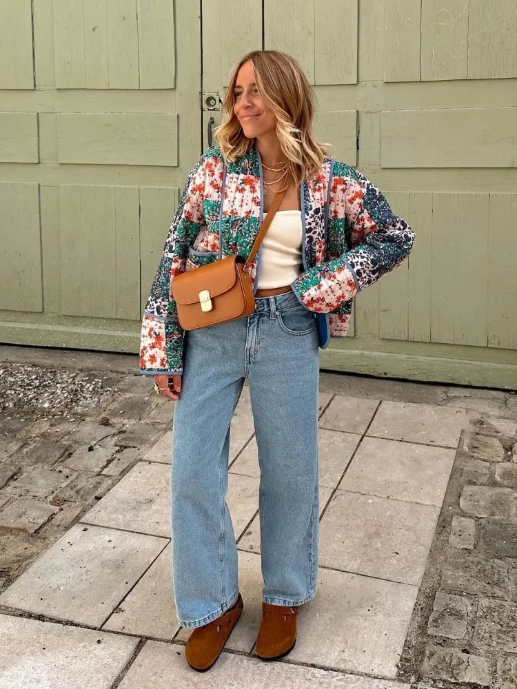 Emmy | Weich karierte Vintage-Jacke