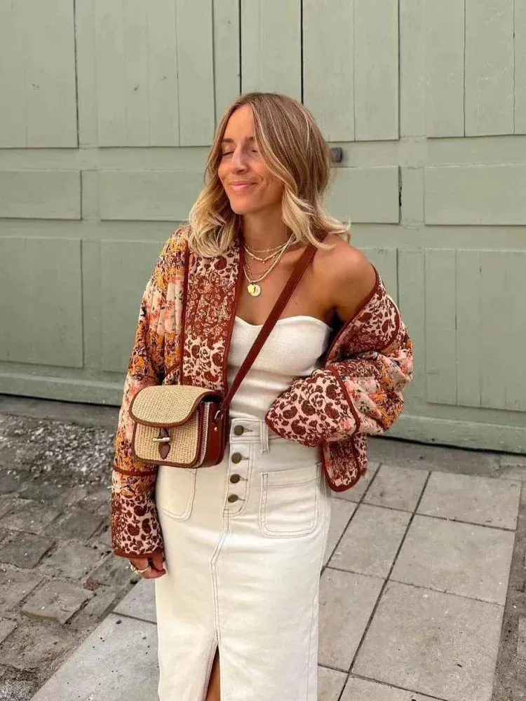 Emmy | Weich karierte Vintage-Jacke