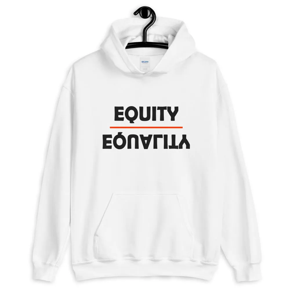 Equity Over Equality - Bold - Black - Hooded Sweatshirt