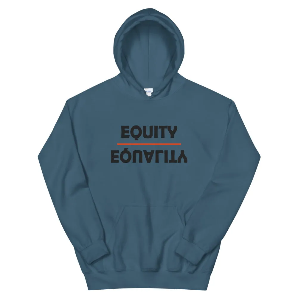 Equity Over Equality - Bold - Black - Hooded Sweatshirt