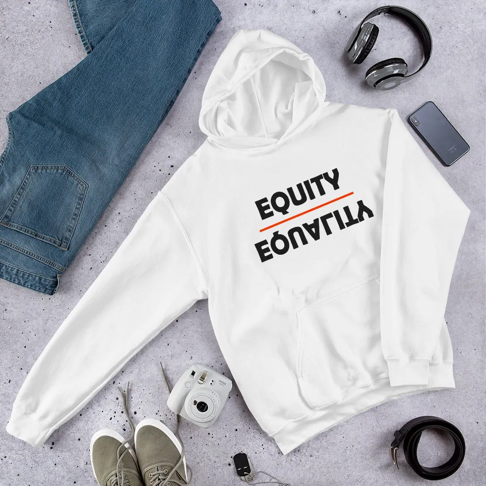 Equity Over Equality - Bold - Black - Hooded Sweatshirt