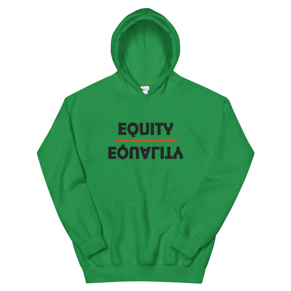 Equity Over Equality - Bold - Black - Hooded Sweatshirt