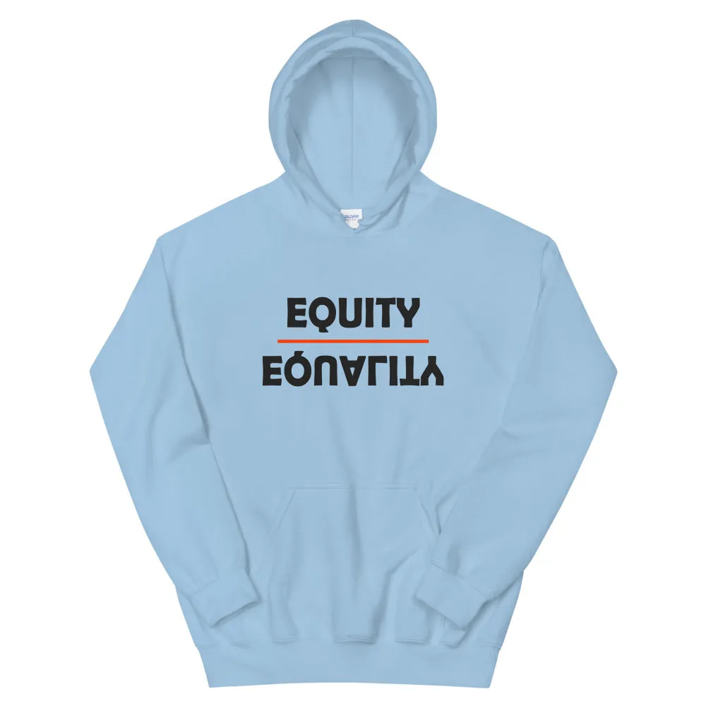 Equity Over Equality - Bold - Black - Hooded Sweatshirt