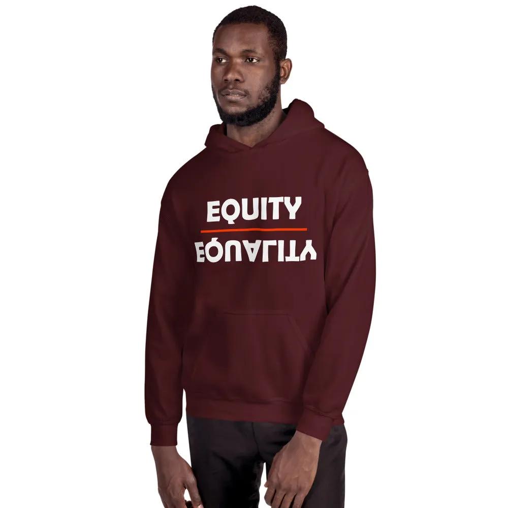 Equity Over Equality - Bold - Black - Hooded Sweatshirt