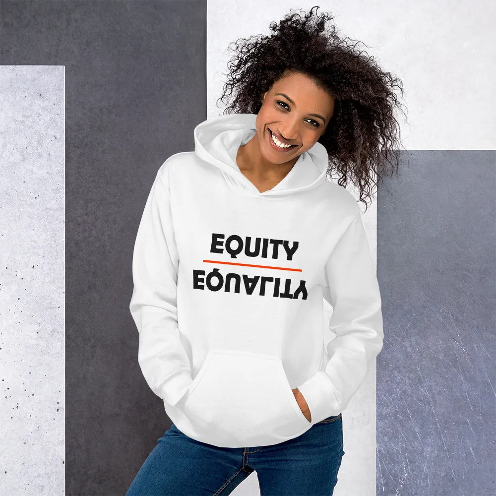 Equity Over Equality - Bold - Black - Hooded Sweatshirt