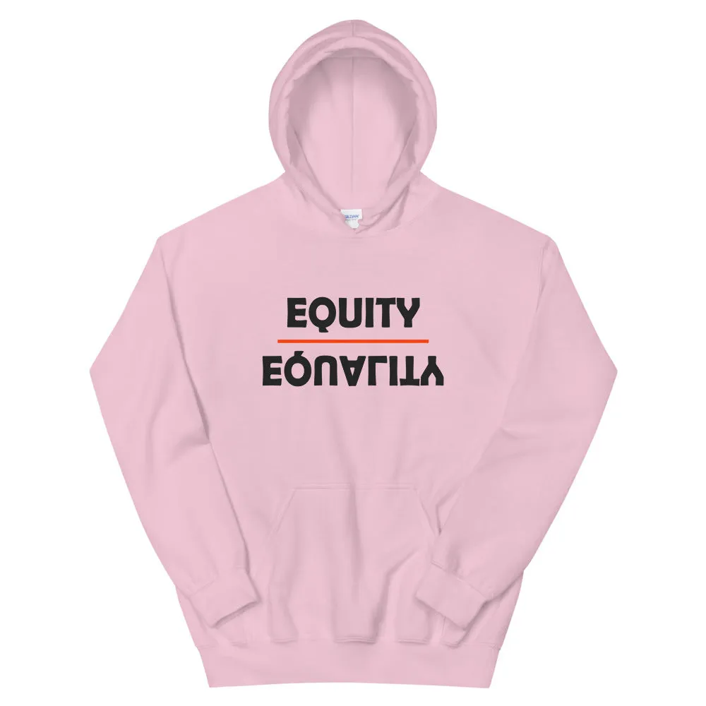 Equity Over Equality - Bold - Black - Hooded Sweatshirt