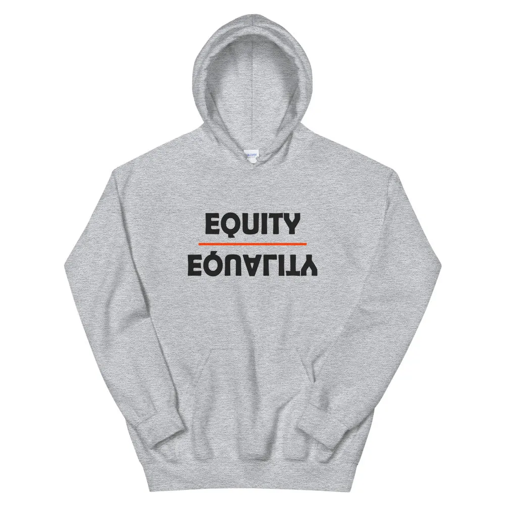 Equity Over Equality - Bold - Black - Hooded Sweatshirt