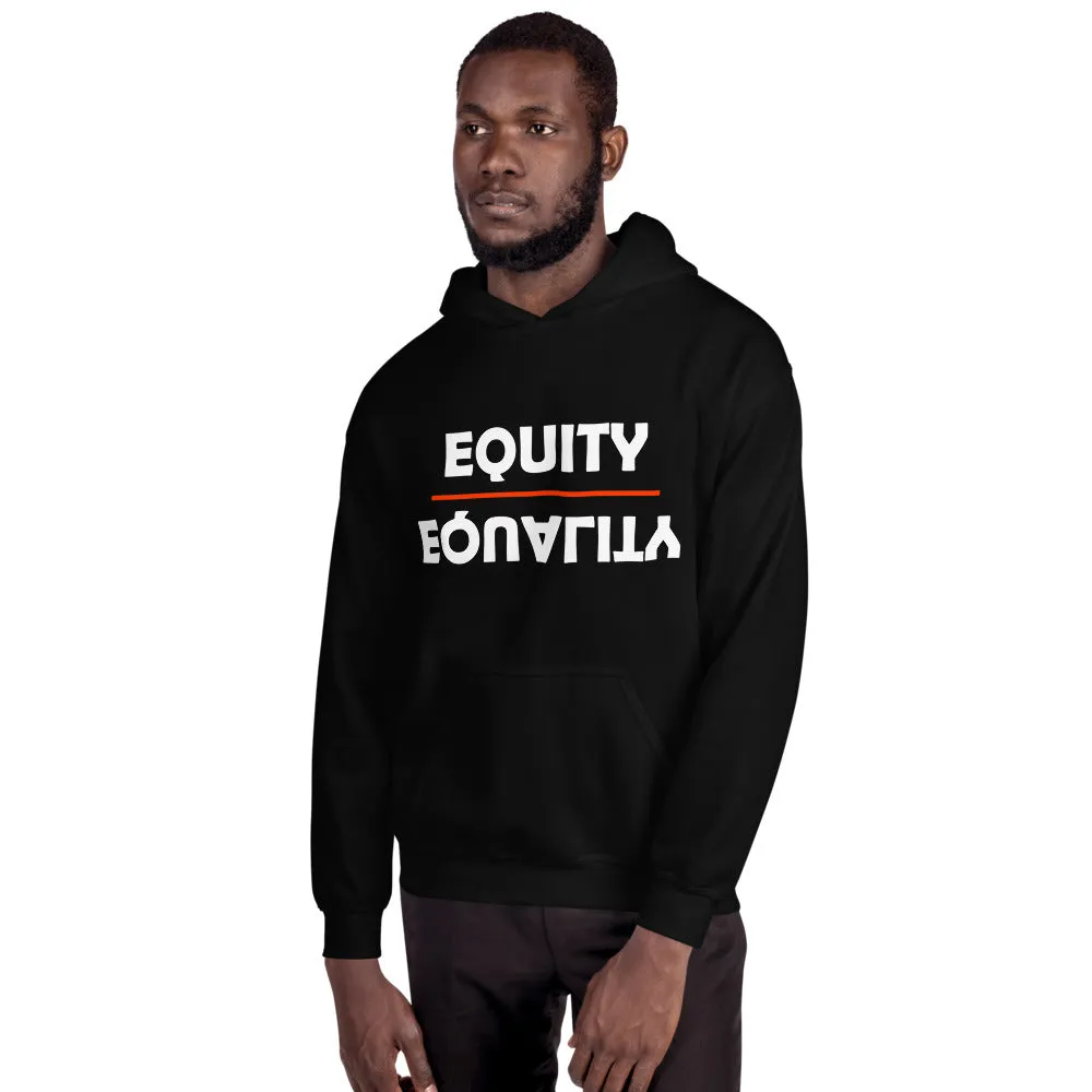 Equity Over Equality - Bold - Black - Hooded Sweatshirt