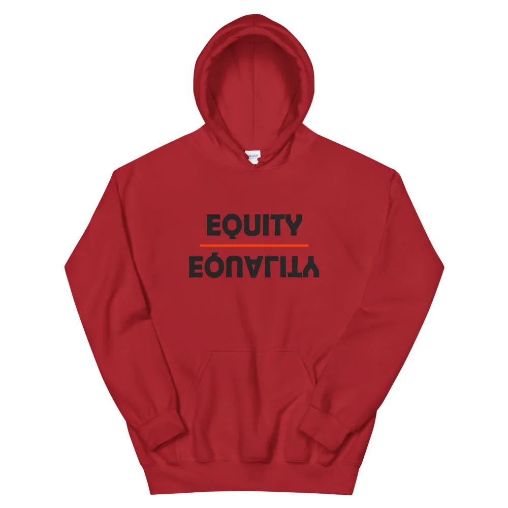 Equity Over Equality - Bold - Black - Hooded Sweatshirt