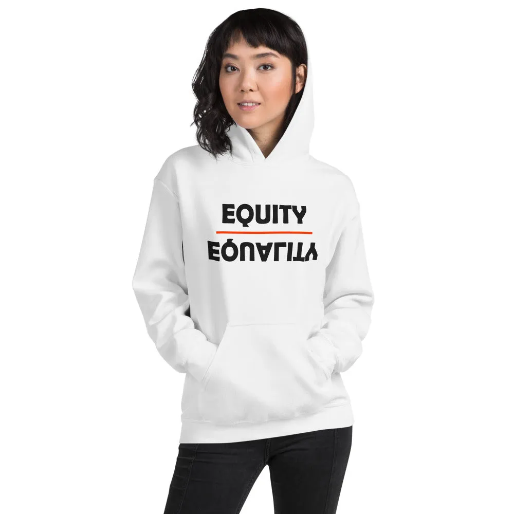 Equity Over Equality - Bold - Black - Hooded Sweatshirt