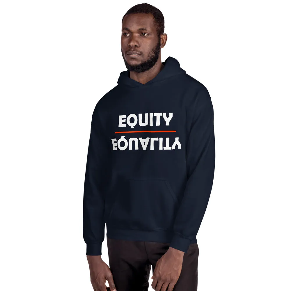 Equity Over Equality - Bold - Black - Hooded Sweatshirt