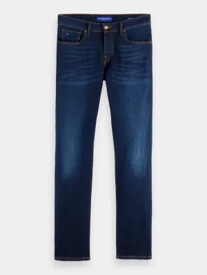 ESSENTIALS - Ralston - Beaten Blue Regular Slim Jeans