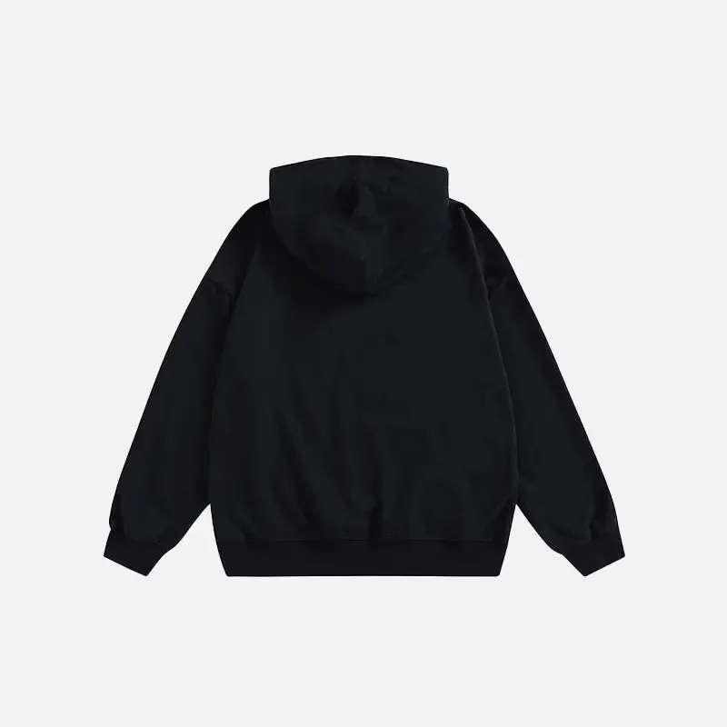 Eyes Y2K Wall Hoodie for Vintage Streetwear Fans