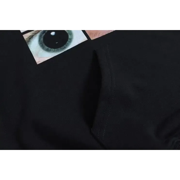 Eyes Y2K Wall Hoodie for Vintage Streetwear Fans