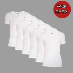 EziFit Premium Combed Cotton U-Neck Short Sleeve Vest For Men (PACK of Six 6)