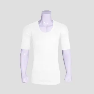 EziFit Premium Combed Cotton U-Neck Short Sleeve Vest For Men
