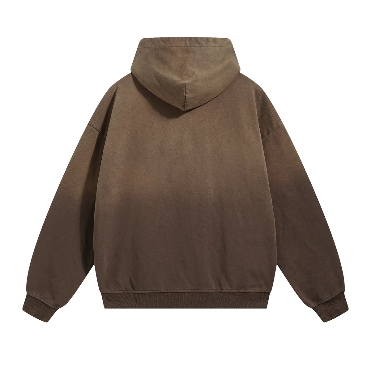 Faded Double Slider Zip Hoodie