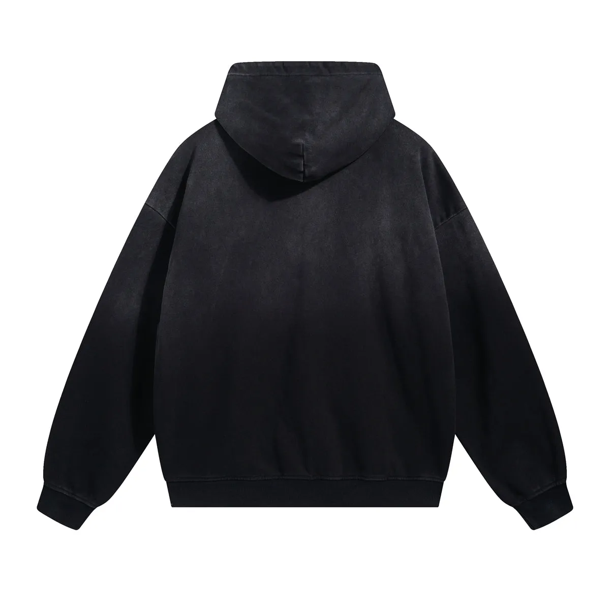 Faded Double Slider Zip Hoodie