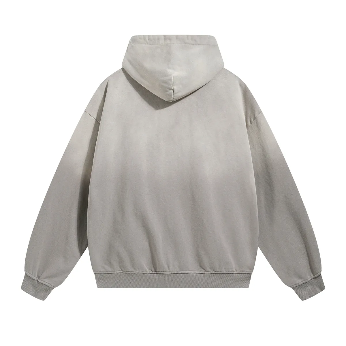 Faded Double Slider Zip Hoodie