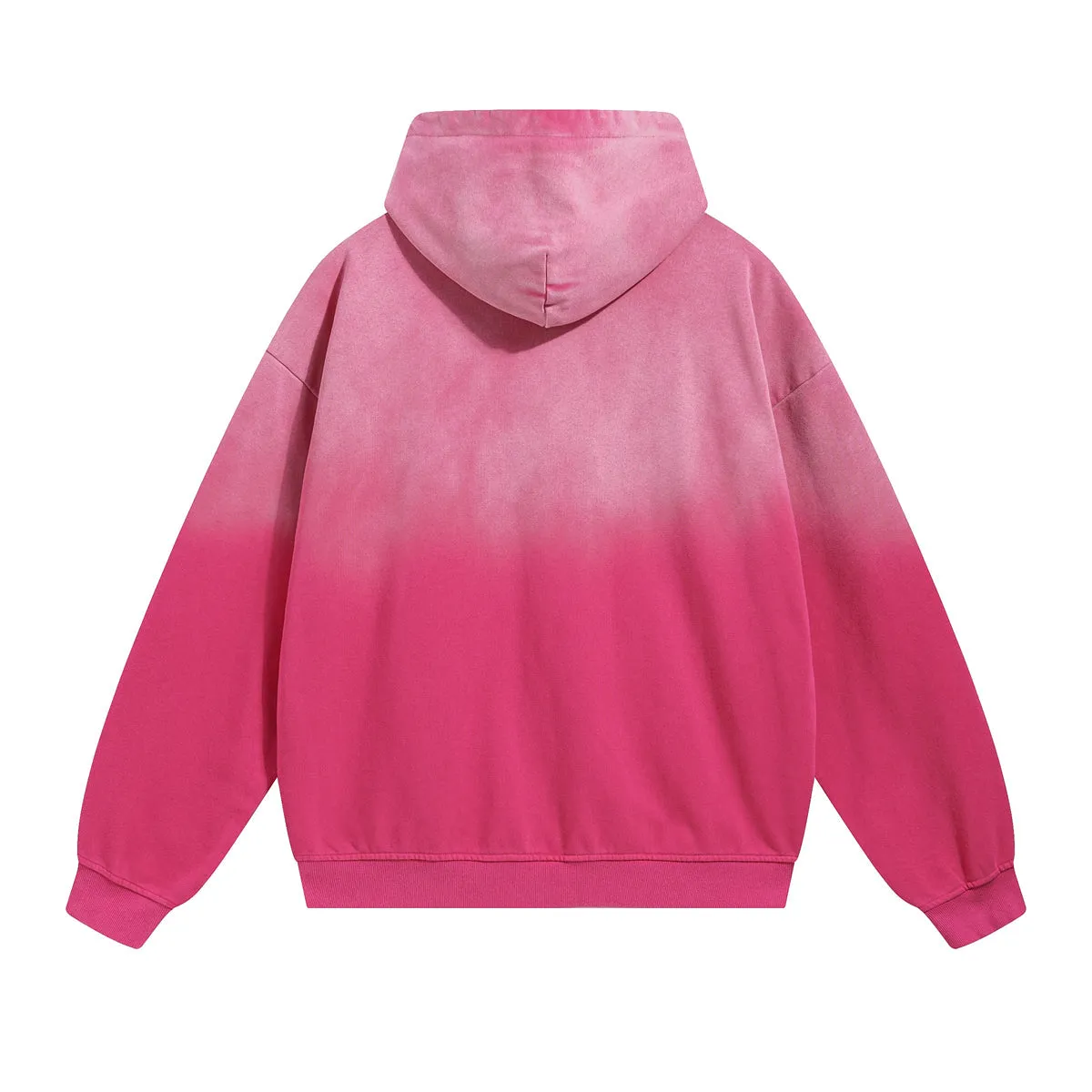 Faded Double Slider Zip Hoodie