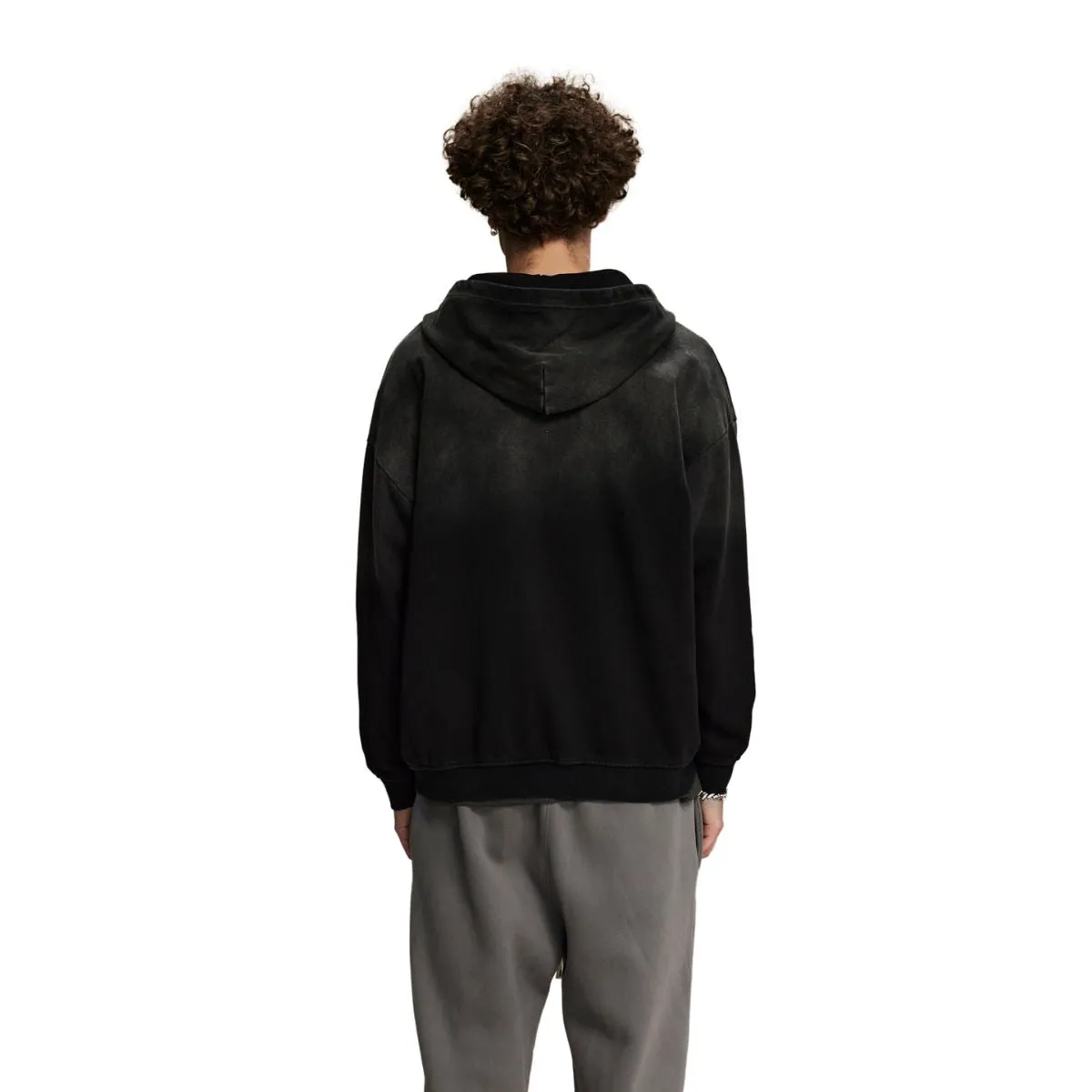 Faded Double Slider Zip Hoodie