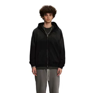 Faded Double Slider Zip Hoodie