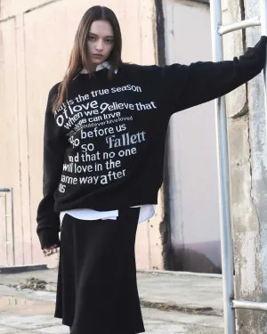 Fallett Youth Letter Knit Black