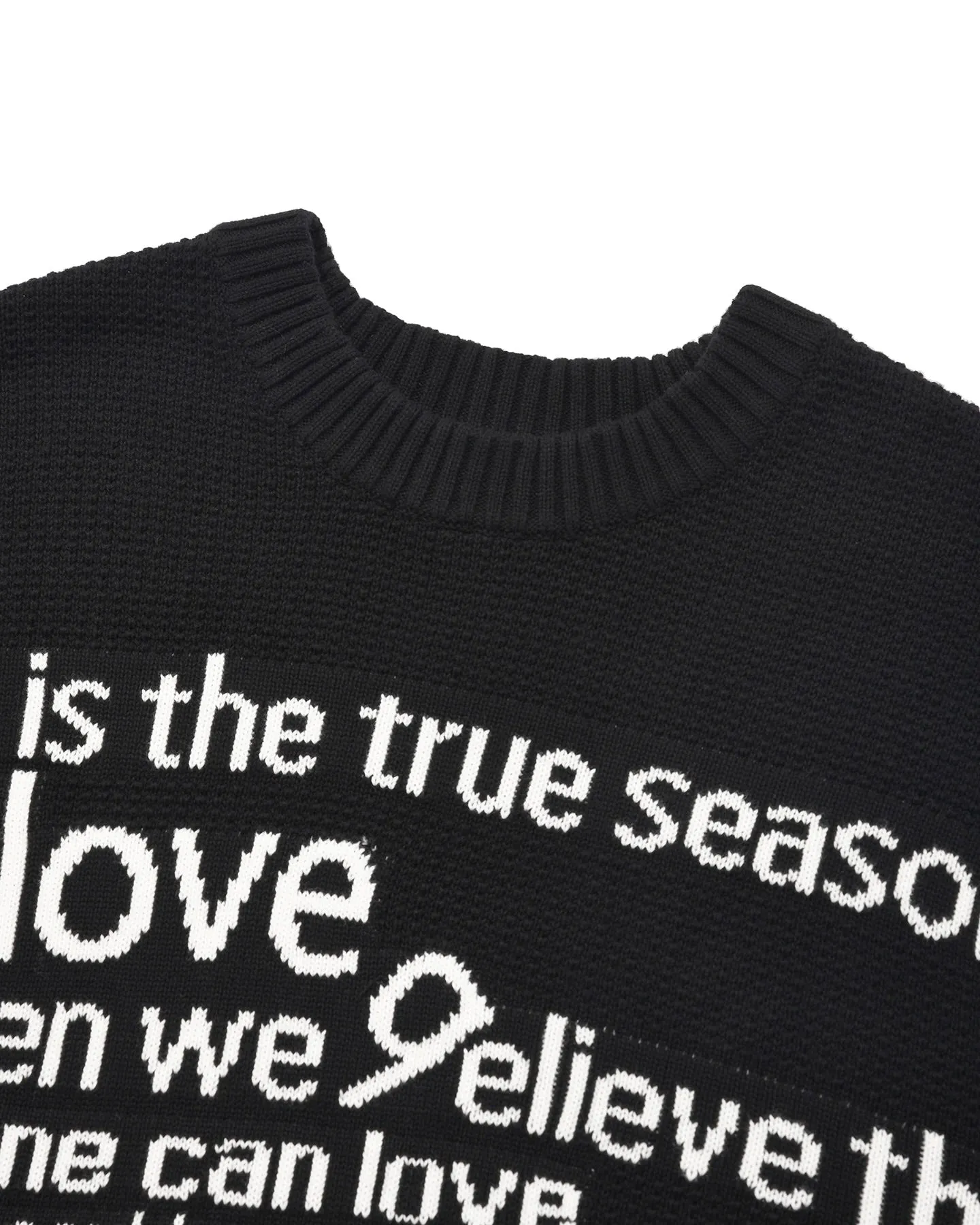 Fallett Youth Letter Knit Black