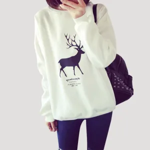 Fashion Lovers Autumn Harajuku Kawaii Printed Sweatshirt Hoodies Women tracksuit Design Long Sleeve Ladies Female Hoodies