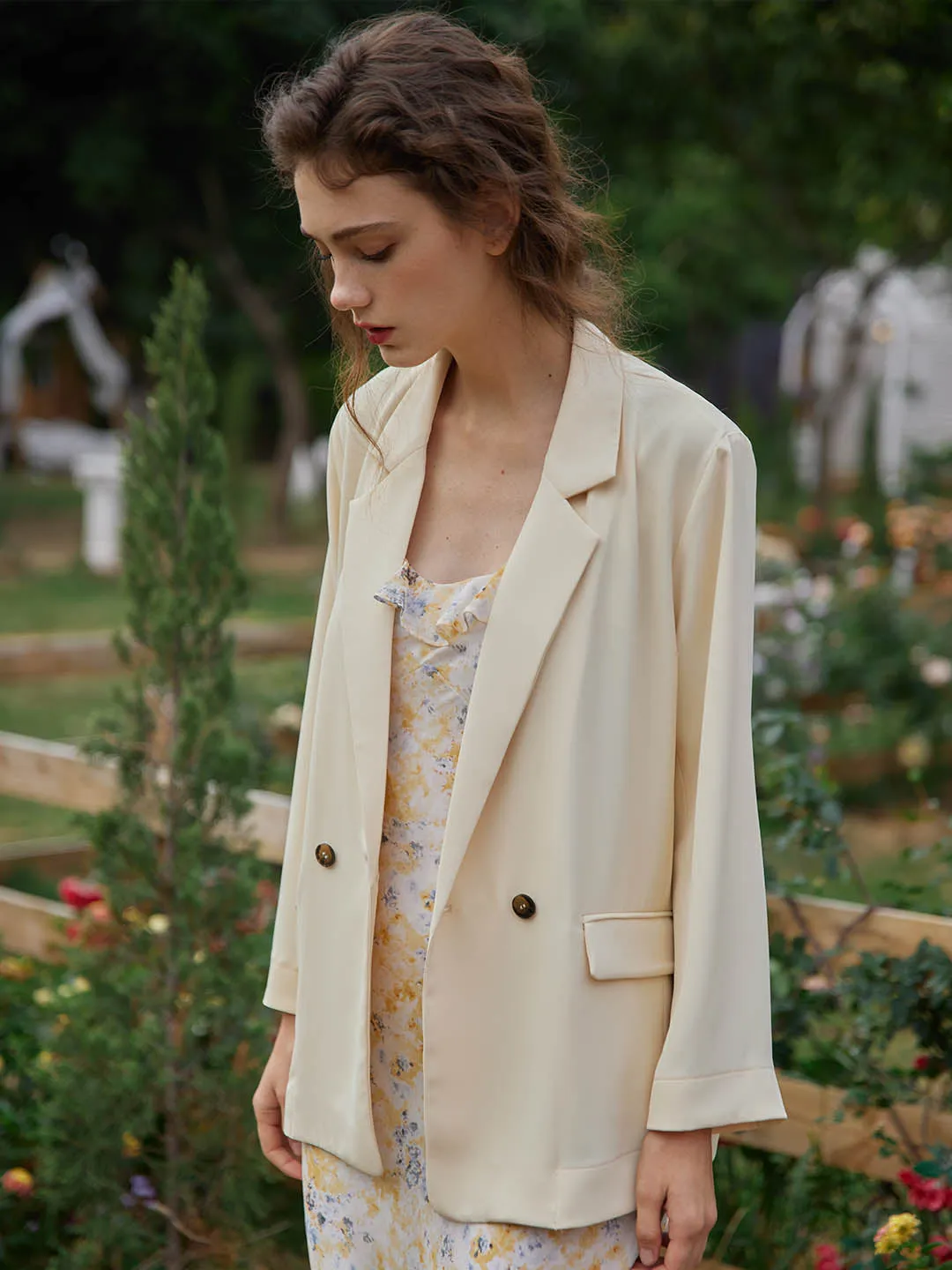 【Final Sale】Joanne Chiffon Blazer
