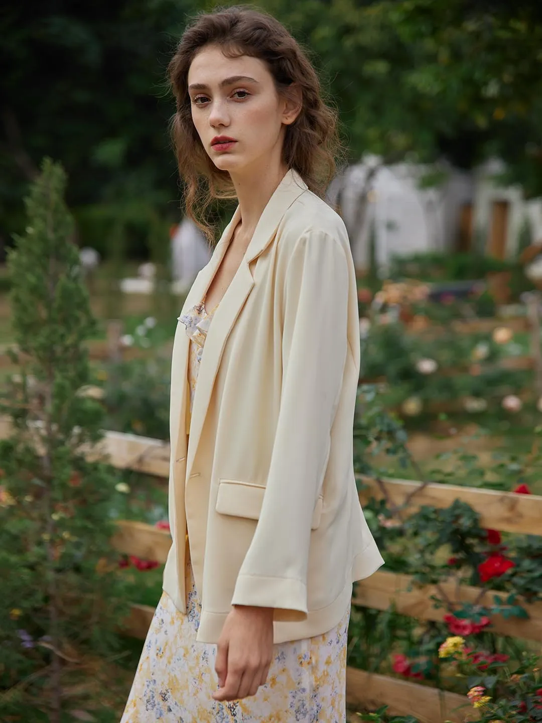 【Final Sale】Joanne Chiffon Blazer