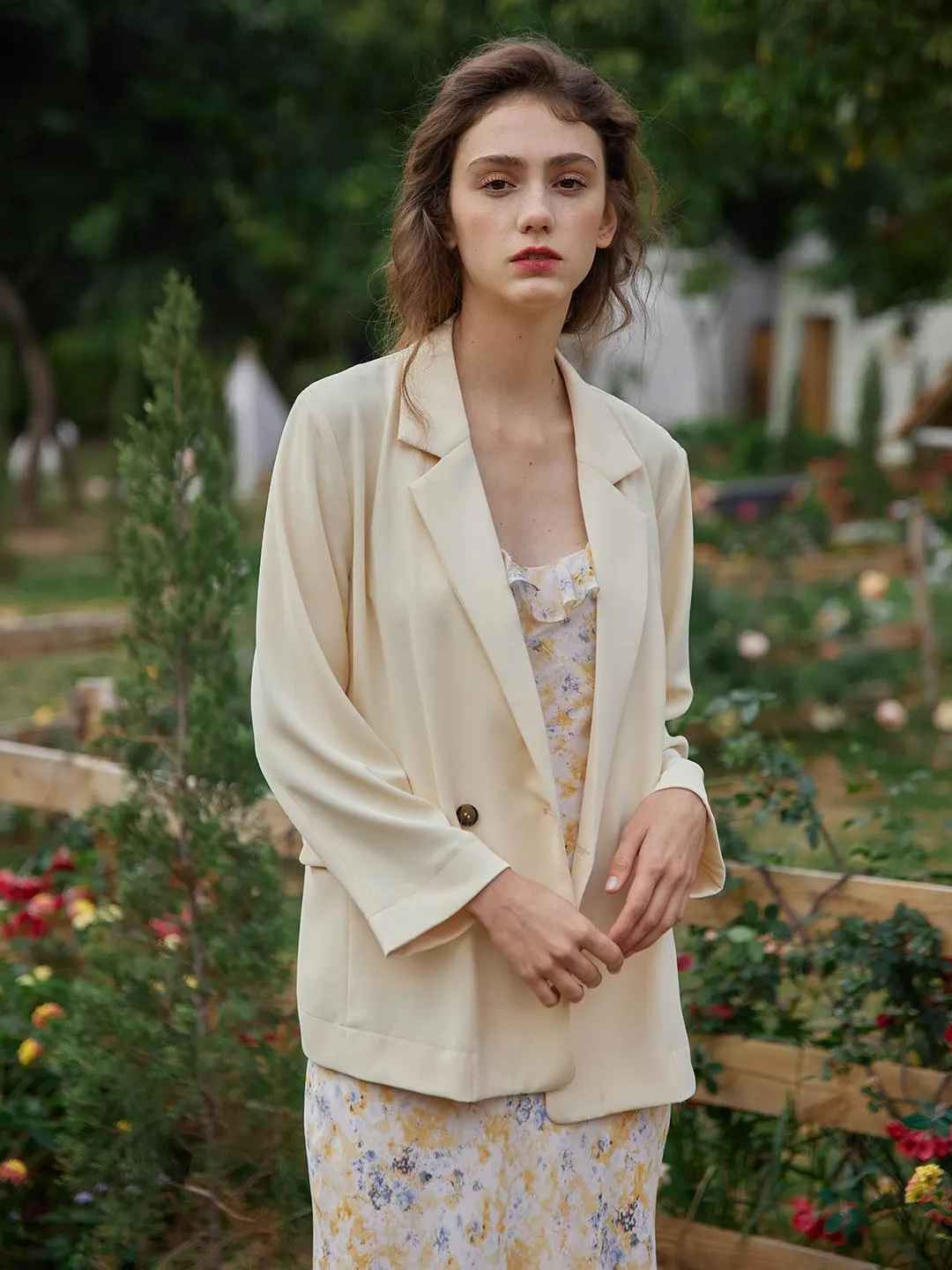 【Final Sale】Joanne Chiffon Blazer