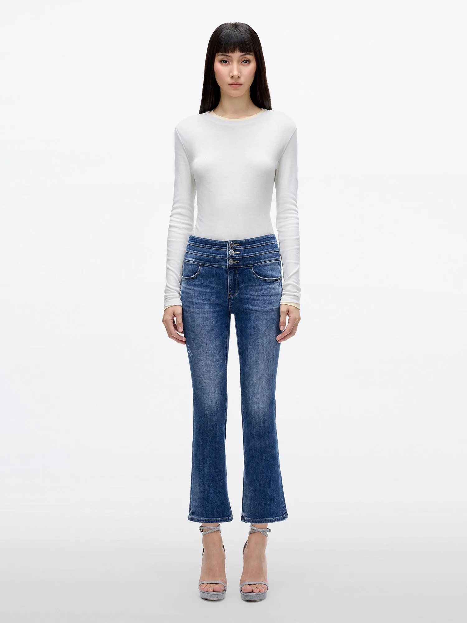 Flared Jeans-BLUE  ATTACK