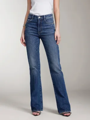 Flared Jeans In Navy Blue