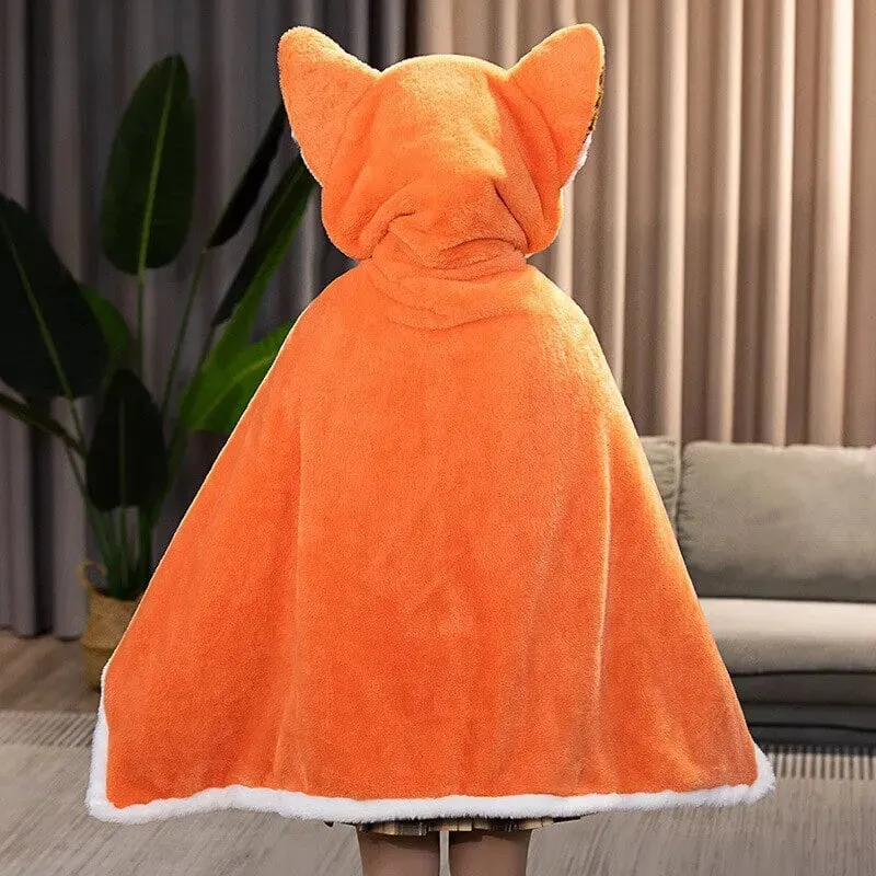 Foxfire Plush Hoodie Blanket