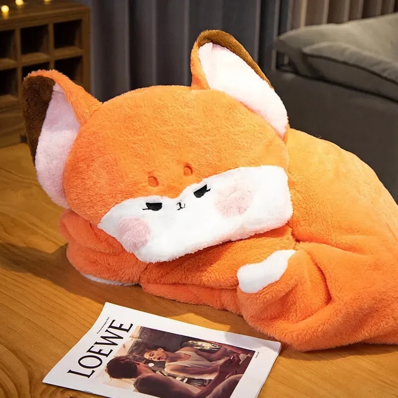 Foxfire Plush Hoodie Blanket